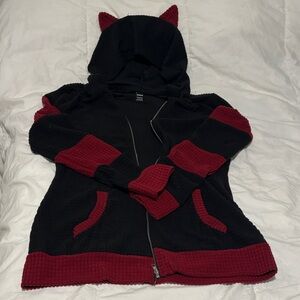 Shein- Lune Black and Red Hoodie Women’s Large